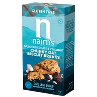 Nairn's Gluten Free Biscuits Breaks Chunky - Oats, Dark Chocolate & Coconut